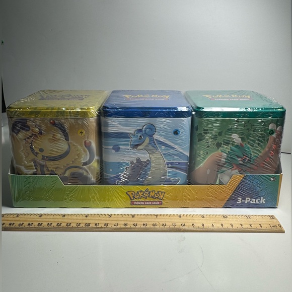 Pokemon Other - Sealed 2023 Costco exclusive spring Pokemon Trading Card Game 3-Pack Tins